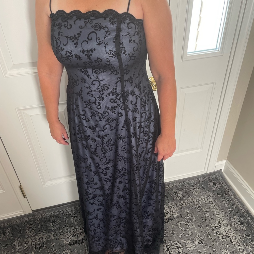 Betsy & Adam Gown 14W Goth inspired